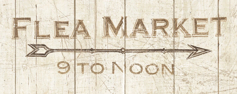 Flea Market Sign by Wild Apple Portfolio