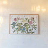 Fleuriste Paris I by Wild Apple Portfolio. shown as a paper print in a natural frame. Available as a archival giclee rolled canvas, fine art paper, or poster print. SKU 43574i.