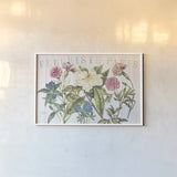 Fleuriste Paris I by Wild Apple Portfolio. shown as a paper print in a white frame. Available as a archival giclee rolled canvas, fine art paper, or poster print. SKU 43574i.