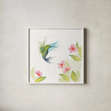 Flit I by Wild Apple Portfolio. Shown in a crisp white glass frame for a clean and minimalist style. Available as an archival giclee rolled canvas, fine art paper, or poster print. SKU 33087a.