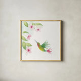 Flit II by Wild Apple Portfolio. Shown in a natural wood glass frame for a timeless modern aesthetic. Available as an archival giclee rolled canvas, fine art paper, or poster print. SKU 33088a.