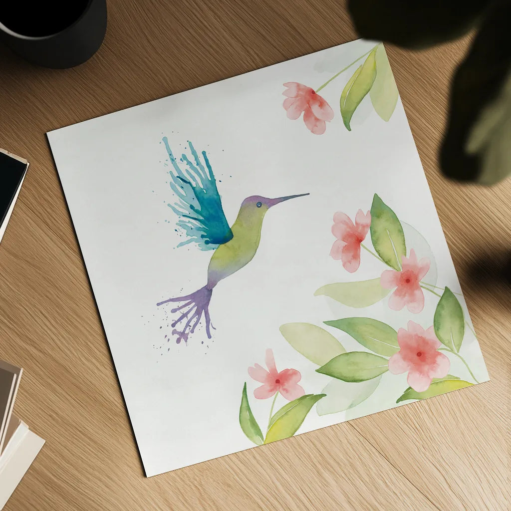 Flit III by Wild Apple Portfolio. Shown as a detailed flat fine art print, highlighting archival giclee quality. Available as an archival giclee rolled canvas, fine art paper, or poster print. SKU 33089a.