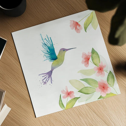 Flit III by Wild Apple Portfolio. Shown as a detailed flat fine art print, highlighting archival giclee quality. Available as an archival giclee rolled canvas, fine art paper, or poster print. SKU 33089a.