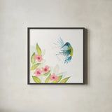 Flit IV by Wild Apple Portfolio. Shown in a sleek black glass frame for a contemporary gallery look. Available as an archival giclee rolled canvas, fine art paper, or poster print. SKU 33090a.