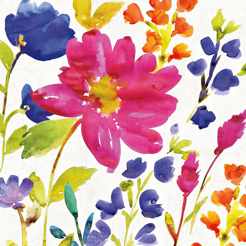 Floral Medley I by Wild Apple Portfolio. SKU 13208a. Archival Giclee Fine art print for wall decor.