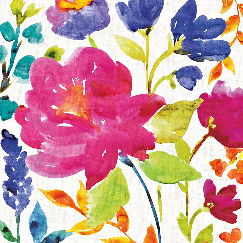 Floral Medley II by Wild Apple Portfolio. SKU 13209a. Archival Giclee Fine art print for wall decor.