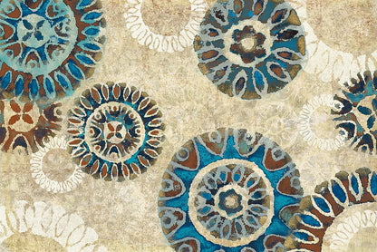 Floral Suzani Cascade by Wild Apple Portfolio. SKU 27789i. Archival Giclee Fine art print for wall decor.