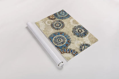 Floral Suzani Cascade by Wild Apple Portfolio. shown as a rolled paper print. Available as archival giclee rolled canvas, fine art paper, or poster print. SKU 27789i.