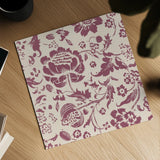 Floral Toile I Berry by Wild Apple Portfolio. Shown as a detailed flat fine art print, highlighting archival giclee quality. Available as an archival giclee rolled canvas, fine art paper, or poster print. SKU 93323a.