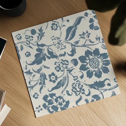 Floral Toile II by Wild Apple Portfolio. Shown as a detailed flat fine art print, highlighting archival giclee quality. Available as an archival giclee rolled canvas, fine art paper, or poster print. SKU 72012a.