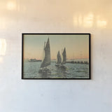 Florida Postcard I by Wild Apple Portfolio. shown as a paper print in a black flame. Available as a archival giclee rolled canvas, fine art paper, or poster print. SKU 57478i.