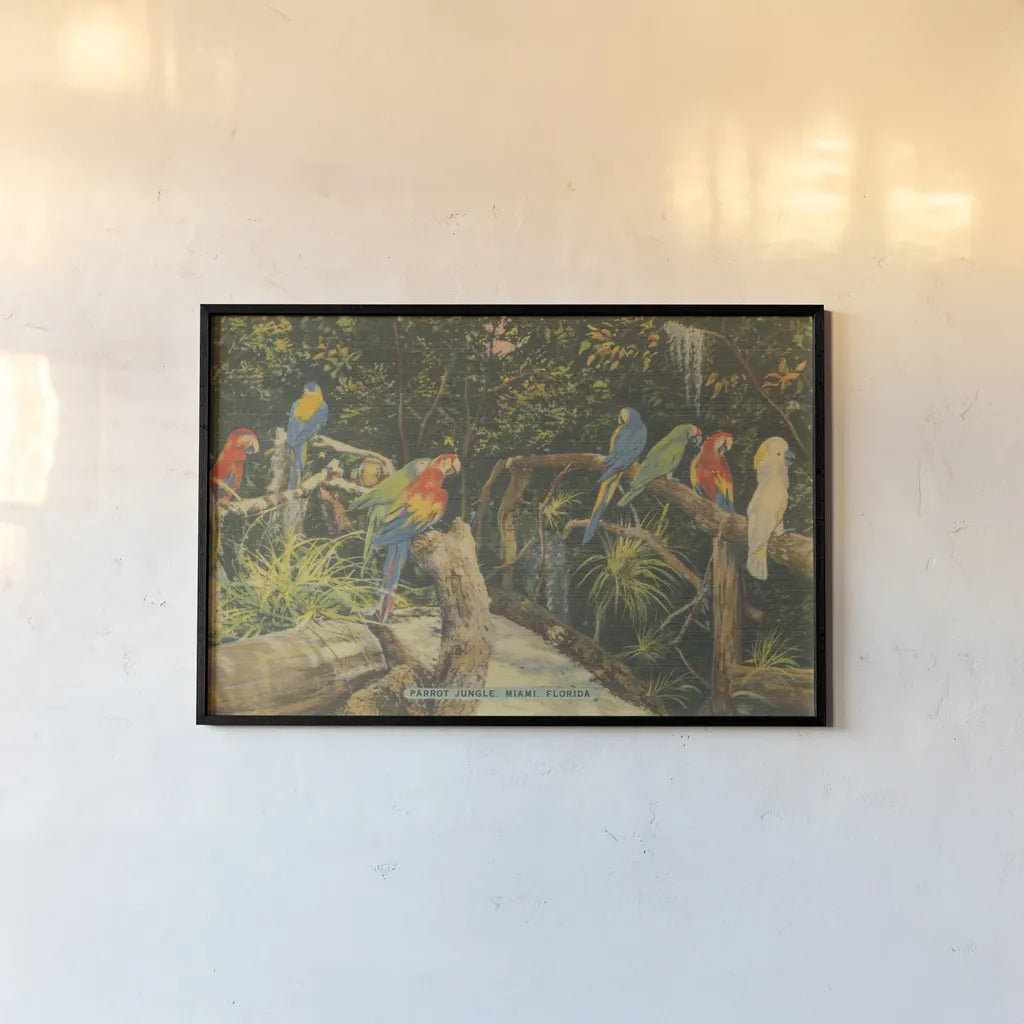 Florida Postcard II by Wild Apple Portfolio. shown as a paper print in a black flame. Available as a archival giclee rolled canvas, fine art paper, or poster print. SKU 57479i.