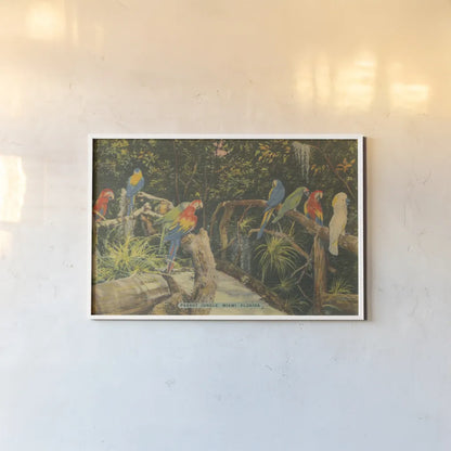 Florida Postcard II by Wild Apple Portfolio. shown as a paper print in a white frame. Available as a archival giclee rolled canvas, fine art paper, or poster print. SKU 57479i.