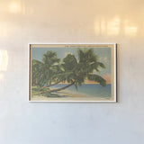 Florida Postcard III by Wild Apple Portfolio. shown as a paper print in a white frame. Available as a archival giclee rolled canvas, fine art paper, or poster print. SKU 57480i.