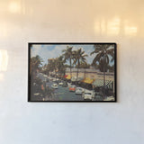 Florida Postcard IV by Wild Apple Portfolio. shown as a paper print in a black flame. Available as a archival giclee rolled canvas, fine art paper, or poster print. SKU 57481i.