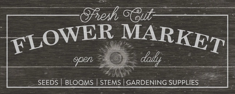 Flower Market I Dark Wood by Wild Apple Portfolio