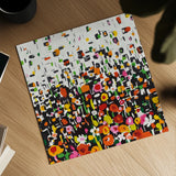 Flower Shower Crop by Wild Apple Portfolio. Shown as a detailed flat fine art print, highlighting archival giclee quality. Available as an archival giclee rolled canvas, fine art paper, or poster print. SKU 25222a.