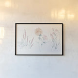 Flowers on White VIII Contemporary by Wild Apple Portfolio. shown as a paper print in a black flame. Available as a archival giclee rolled canvas, fine art paper, or poster print. SKU 44429i.