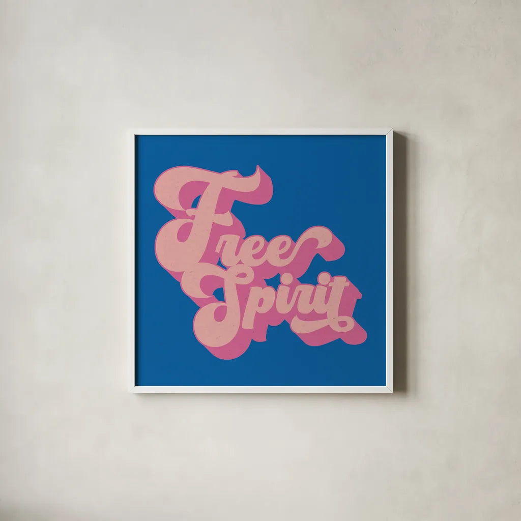 Free Spirit by Wild Apple Portfolio. Shown in a crisp white glass frame for a clean and minimalist style. Available as an archival giclee rolled canvas, fine art paper, or poster print. SKU 65521a.