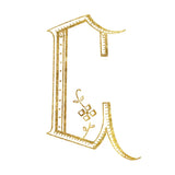 French Sewing Letter C by Wild Apple Portfolio. SKU 43229a. Archival Giclee Fine art print for wall decor.