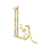 French Sewing Letter L by Wild Apple Portfolio. SKU 43231a. Archival Giclee Fine art print for wall decor.