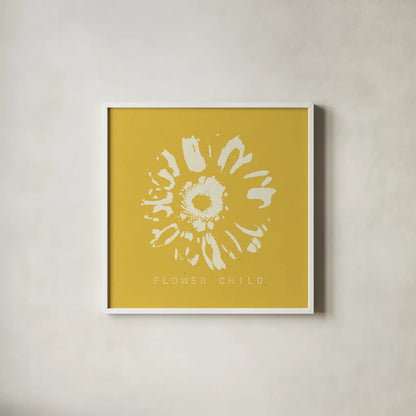 Fresh as a Daisy I by Wild Apple Portfolio. Shown in a crisp white glass frame for a clean and minimalist style. Available as an archival giclee rolled canvas, fine art paper, or poster print. SKU 69827a.