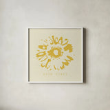 Fresh as a Daisy II by Wild Apple Portfolio. Shown in a crisp white glass frame for a clean and minimalist style. Available as an archival giclee rolled canvas, fine art paper, or poster print. SKU 69828a.
