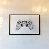 Garage Gaming by Wild Apple Portfolio. shown as a paper print in a black flame. Available as a archival giclee rolled canvas, fine art paper, or poster print. SKU 73372i.