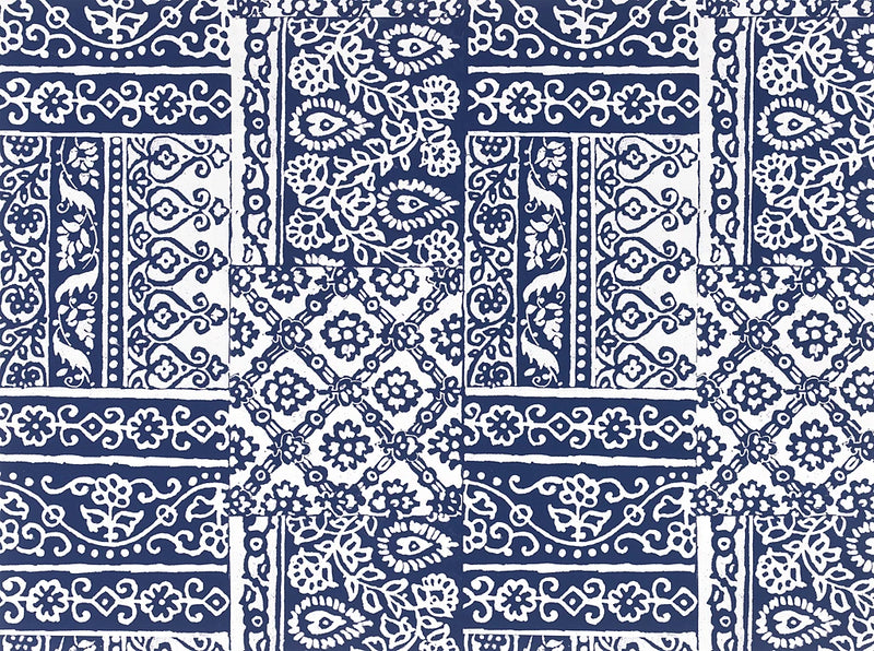 Garden Gate  Indigo by Wild Apple Portfolio