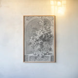 Garden Reverie by Wild Apple Portfolio. shown as a paper print in a natural frame. Available as a archival giclee rolled canvas, fine art paper, or poster print. SKU 104858h.