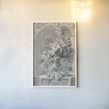 Garden Reverie by Wild Apple Portfolio. shown as a paper print in a white frame. Available as a archival giclee rolled canvas, fine art paper, or poster print. SKU 104858h.