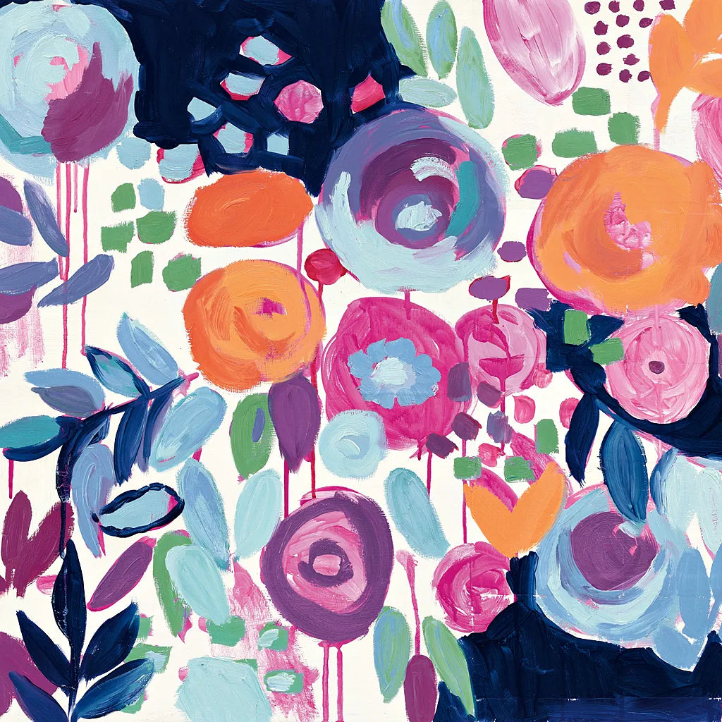 Garden Riot Crop by Wild Apple Portfolio. SKU 21365a. Archival Giclee Fine art print for wall decor.