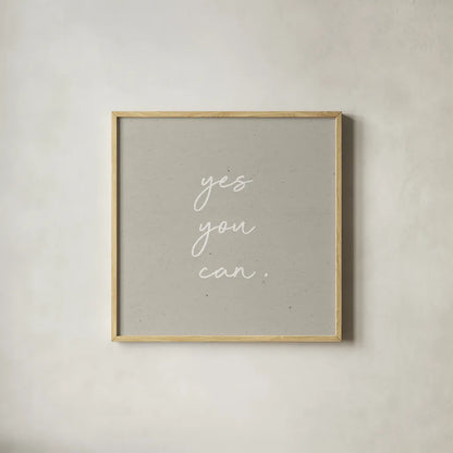 Gentle Words IV by Wild Apple Portfolio. Shown in a natural wood glass frame for a timeless modern aesthetic. Available as an archival giclee rolled canvas, fine art paper, or poster print. SKU 64644a.