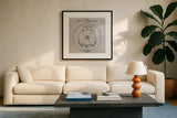 Geography of the Heavens IX by Wild Apple Portfolio. Displayed in a glass frame with matte in a clean modern living room. Available as an archival giclee rolled canvas, fine art paper, or poster print. SKU 42815a.