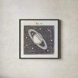 Geography of the Heavens V by Wild Apple Portfolio. Shown in a sleek black glass frame for a contemporary gallery look. Available as an archival giclee rolled canvas, fine art paper, or poster print. SKU 42811a.