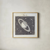 Geography of the Heavens V by Wild Apple Portfolio. Shown in a natural wood glass frame for a timeless modern aesthetic. Available as an archival giclee rolled canvas, fine art paper, or poster print. SKU 42811a.