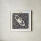Geography of the Heavens V by Wild Apple Portfolio. Shown in a crisp white glass frame for a clean and minimalist style. Available as an archival giclee rolled canvas, fine art paper, or poster print. SKU 42811a.
