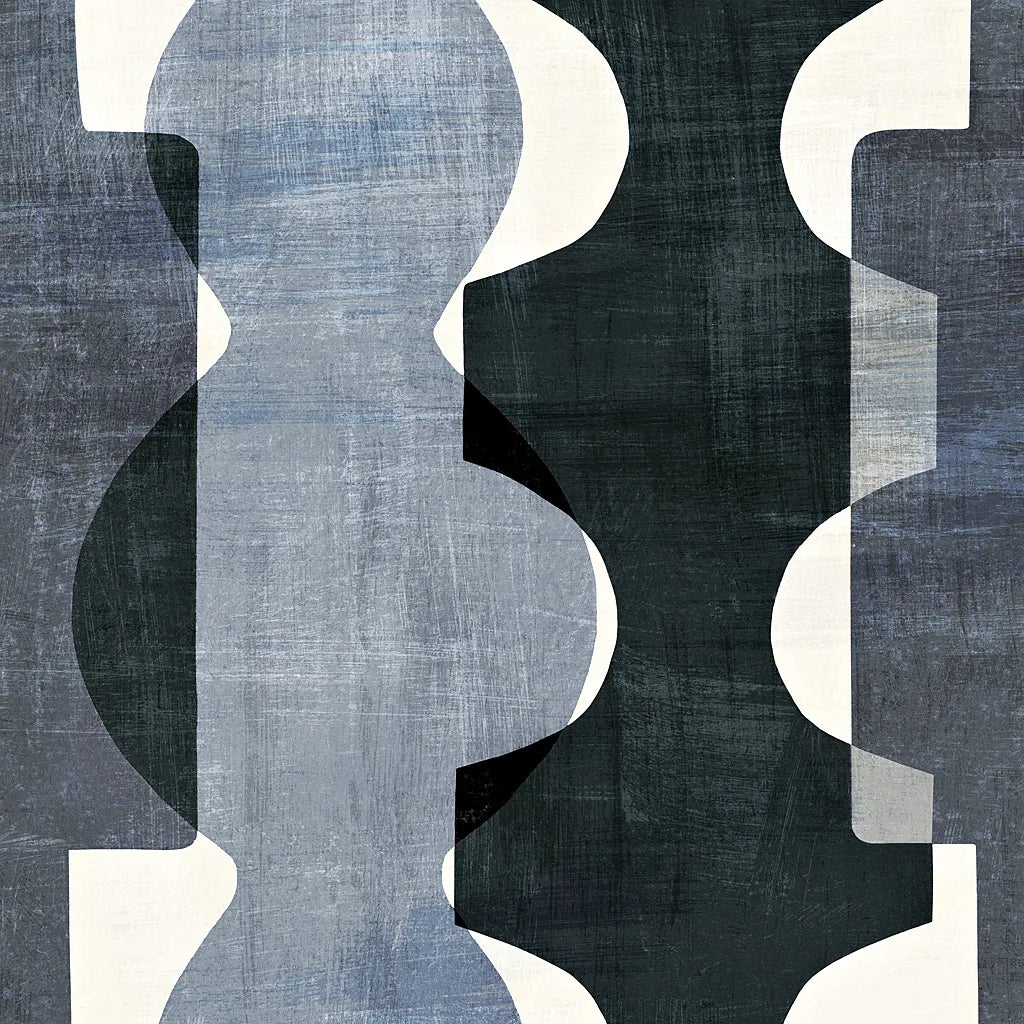 Geometric Deco I BW by Wild Apple Portfolio. SKU 32047a. Archival Giclee Fine art print for wall decor.