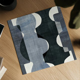 Geometric Deco I BW by Wild Apple Portfolio. Shown as a detailed flat fine art print, highlighting archival giclee quality. Available as an archival giclee rolled canvas, fine art paper, or poster print. SKU 32047a.