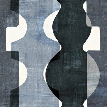 Geometric Deco II BW by Wild Apple Portfolio. SKU 32048a. Archival Giclee Fine art print for wall decor.