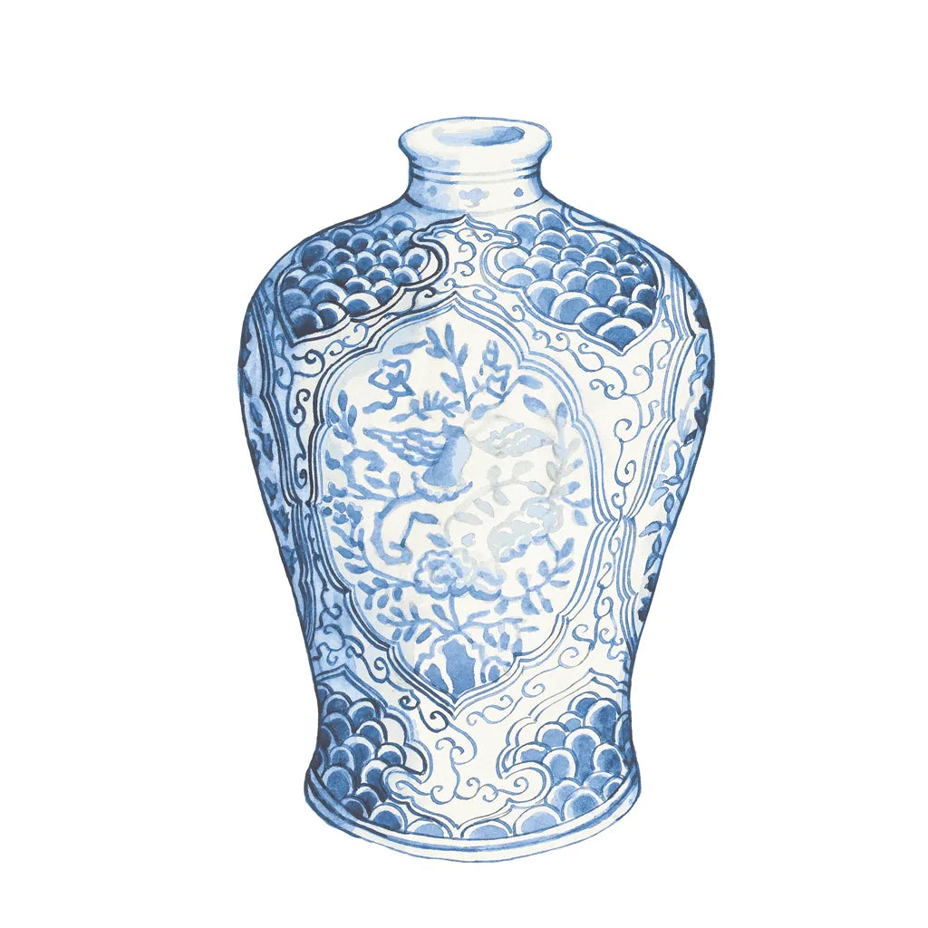 Ginger Jar I on White by Wild Apple Portfolio. SKU 41837a. Archival Giclee Fine art print for wall decor.