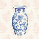 Ginger Jar II Coral No Border by Wild Apple Portfolio. SKU 51758a. Archival Giclee Fine art print for wall decor.