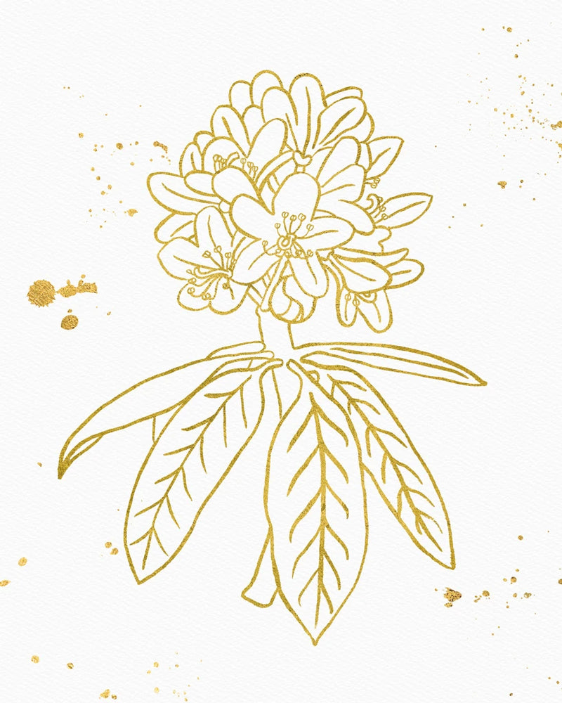 Gold Blooms II by Wild Apple Portfolio
