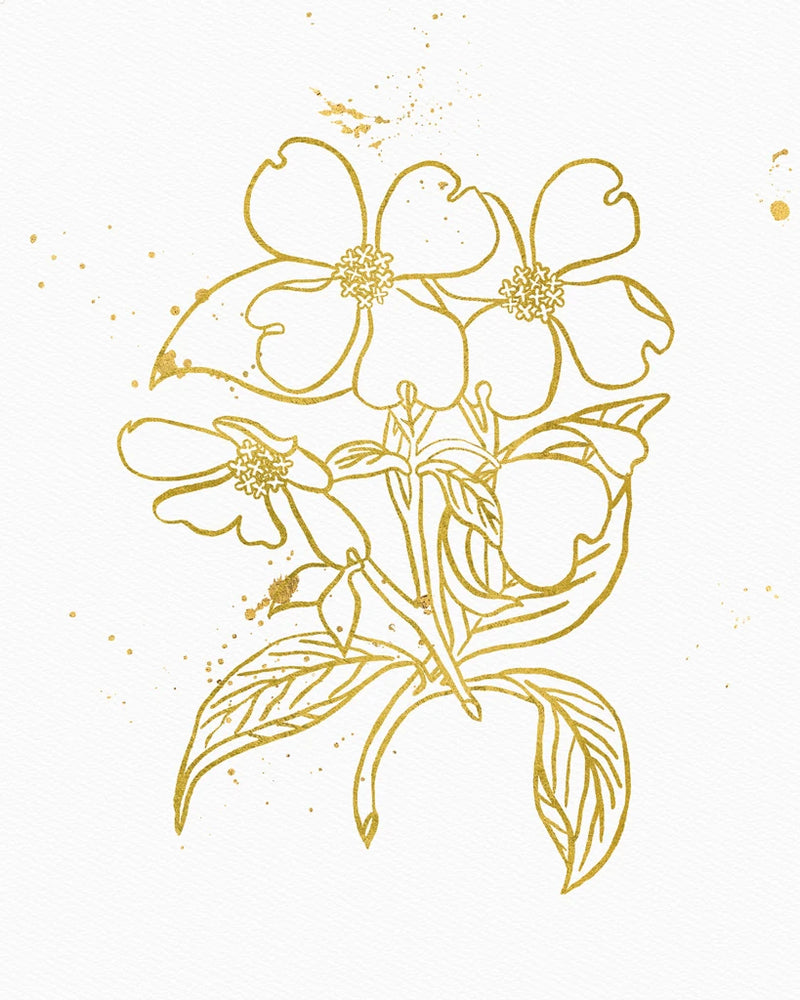 Gold Blooms III by Wild Apple Portfolio