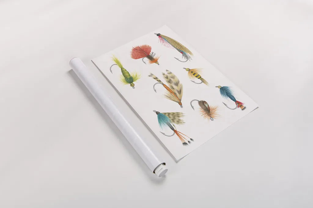 Gone Fishin I by Wild Apple Portfolio. shown as a rolled paper print. Available as archival giclee rolled canvas, fine art paper, or poster print. SKU 31879i.