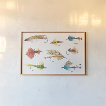 Gone Fishin I by Wild Apple Portfolio. shown as a paper print in a natural frame. Available as a archival giclee rolled canvas, fine art paper, or poster print. SKU 31879i.