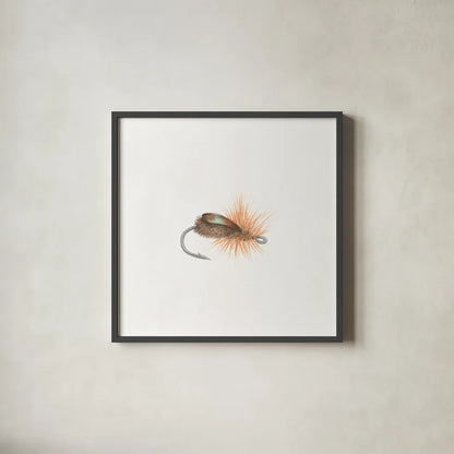 Gone Fishin II by Wild Apple Portfolio. Shown in a sleek black glass frame for a contemporary gallery look. Available as an archival giclee rolled canvas, fine art paper, or poster print. SKU 31880a.