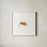 Gone Fishin II by Wild Apple Portfolio. Shown in a crisp white glass frame for a clean and minimalist style. Available as an archival giclee rolled canvas, fine art paper, or poster print. SKU 31880a.