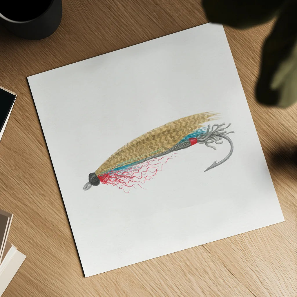 Gone Fishin III by Wild Apple Portfolio. Shown as a detailed flat fine art print, highlighting archival giclee quality. Available as an archival giclee rolled canvas, fine art paper, or poster print. SKU 31881a.