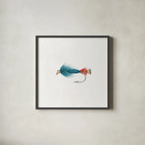 Gone Fishin IX by Wild Apple Portfolio. Shown in a sleek black glass frame for a contemporary gallery look. Available as an archival giclee rolled canvas, fine art paper, or poster print. SKU 31887a.